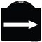 Signmission Right Arrow Symbol Heavy-Gauge Aluminum Architectural Sign, 18" x 18", BW-1818-22975 A-DES-BW-1818-22975 - alternate 1